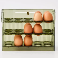 Clearance Acrylic Kitchen Egg Holder Pantry & Fridge Storage
