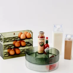 Clearance Acrylic Kitchen Egg Holder Pantry & Fridge Storage