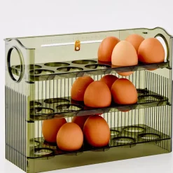 Clearance Acrylic Kitchen Egg Holder Pantry & Fridge Storage