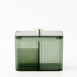 Clearance Acrylic Storage Canister Green Bathroom Storage