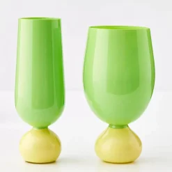 Sale Aden Cocktail Glass Green Wine Glasses
