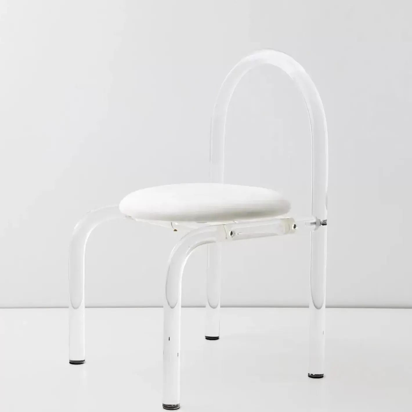 Best Arch Lucite Accent Chair White Furniture