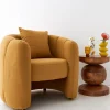 Bloom Boucle Accent Chair Mustard Furniture
