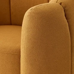 Bloom Boucle Accent Chair Mustard Furniture