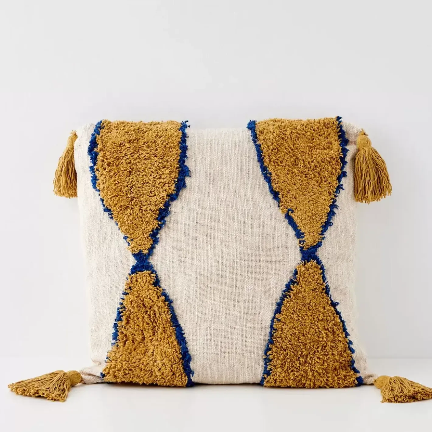 Outlet Boho Cotton Cushion With Insert Nude/Beige Cushions & Throws