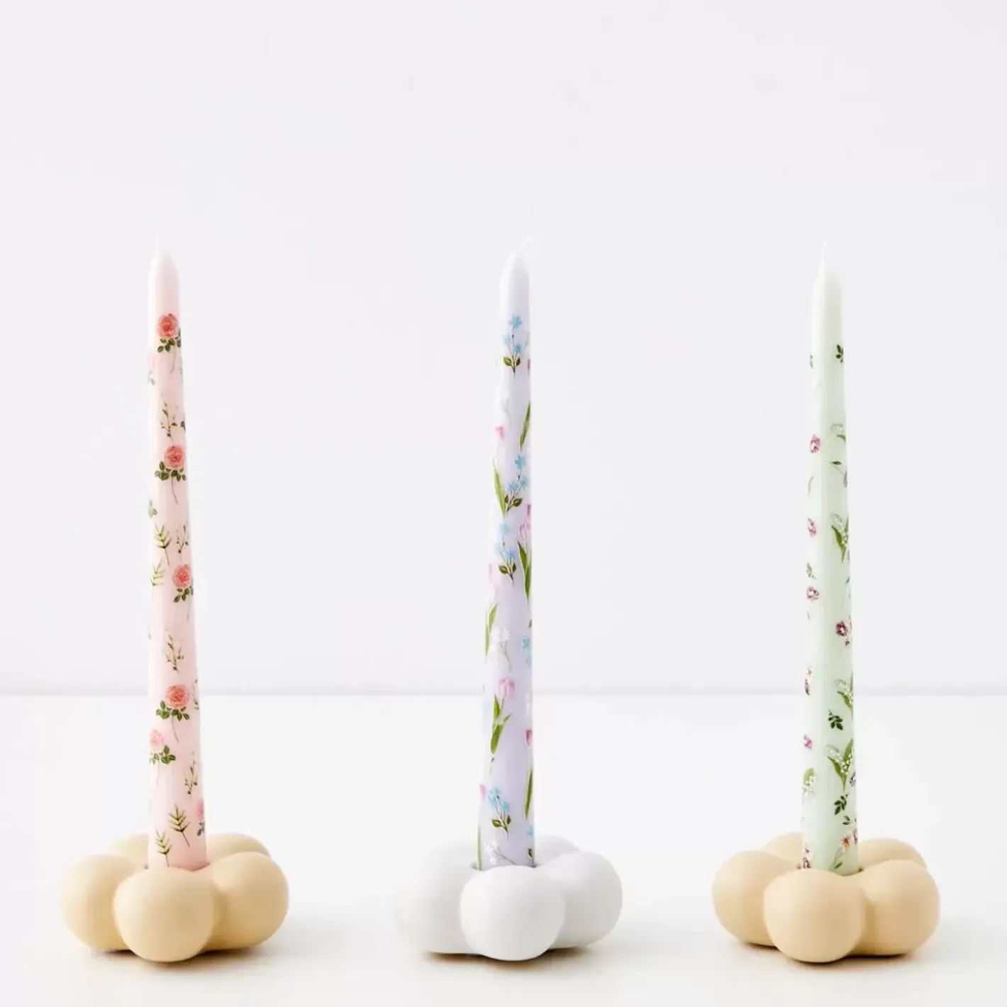 Clearance Bouquet Soy Taper Candle 4 Pack Sage Candles