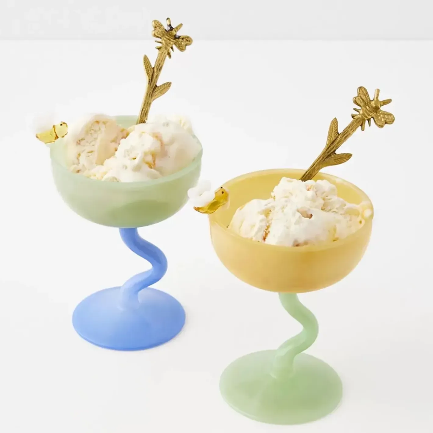 Bumble Cocktail Glass Yellow/Green Cocktail Glasses