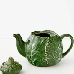Hot Cabbage Ceramic Tea Pot Green Tableware