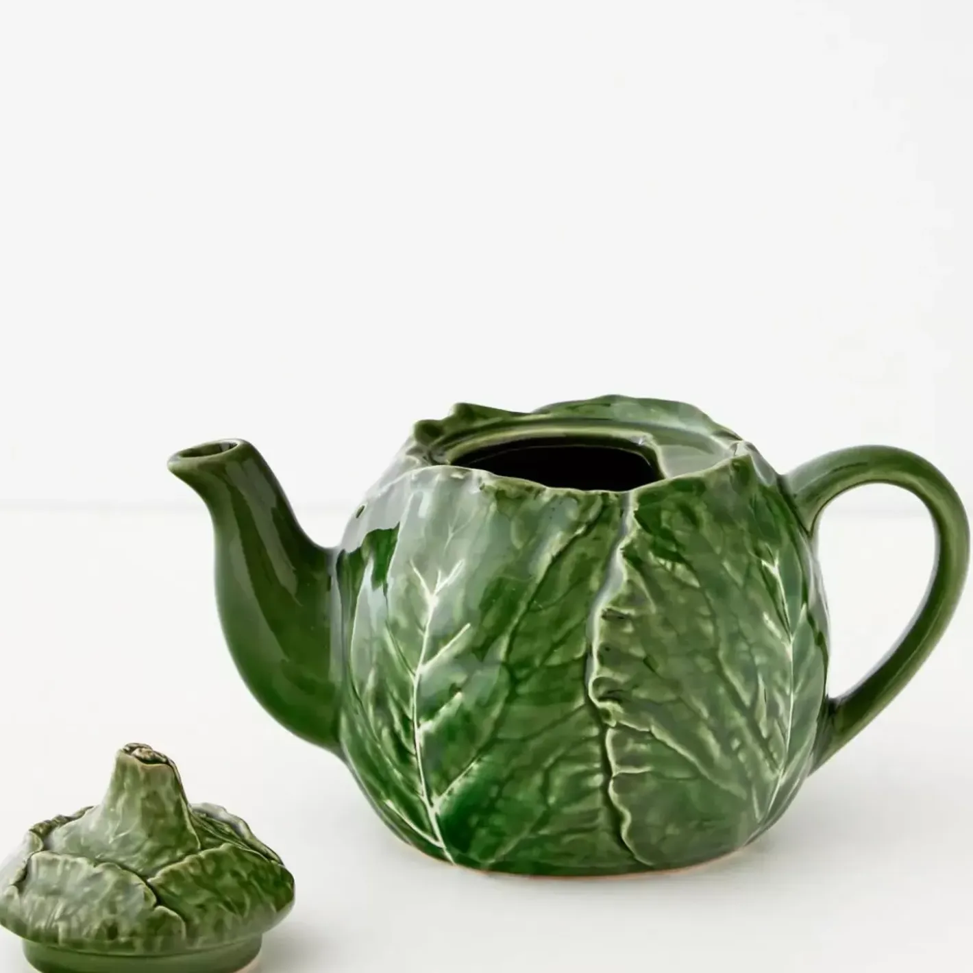 Hot Cabbage Ceramic Tea Pot Green Tableware