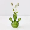 Sale Cactus Small Coloured Glass Vase Green Vases