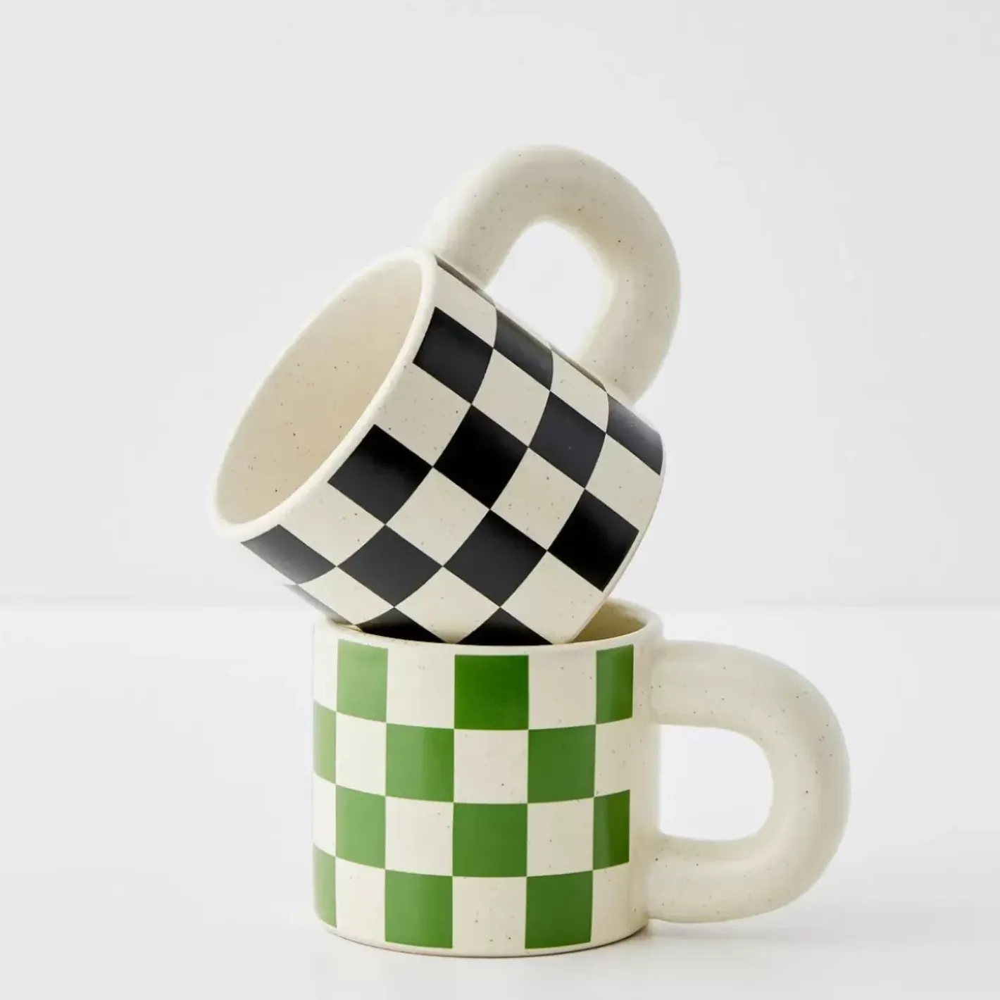 Sale Checkerboard Ceramic Mug Mugs & Teacups