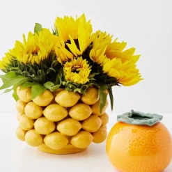 Best Citron Lemon Ceramic Vase Vases