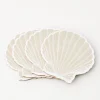 Hot Clam Shell Coaster Set Of 4 Natural Tableware