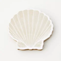 Hot Clam Shell Coaster Set Of 4 Natural Tableware