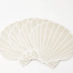 Hot Clam Shell Placemat Set Of 4 Natural Tableware