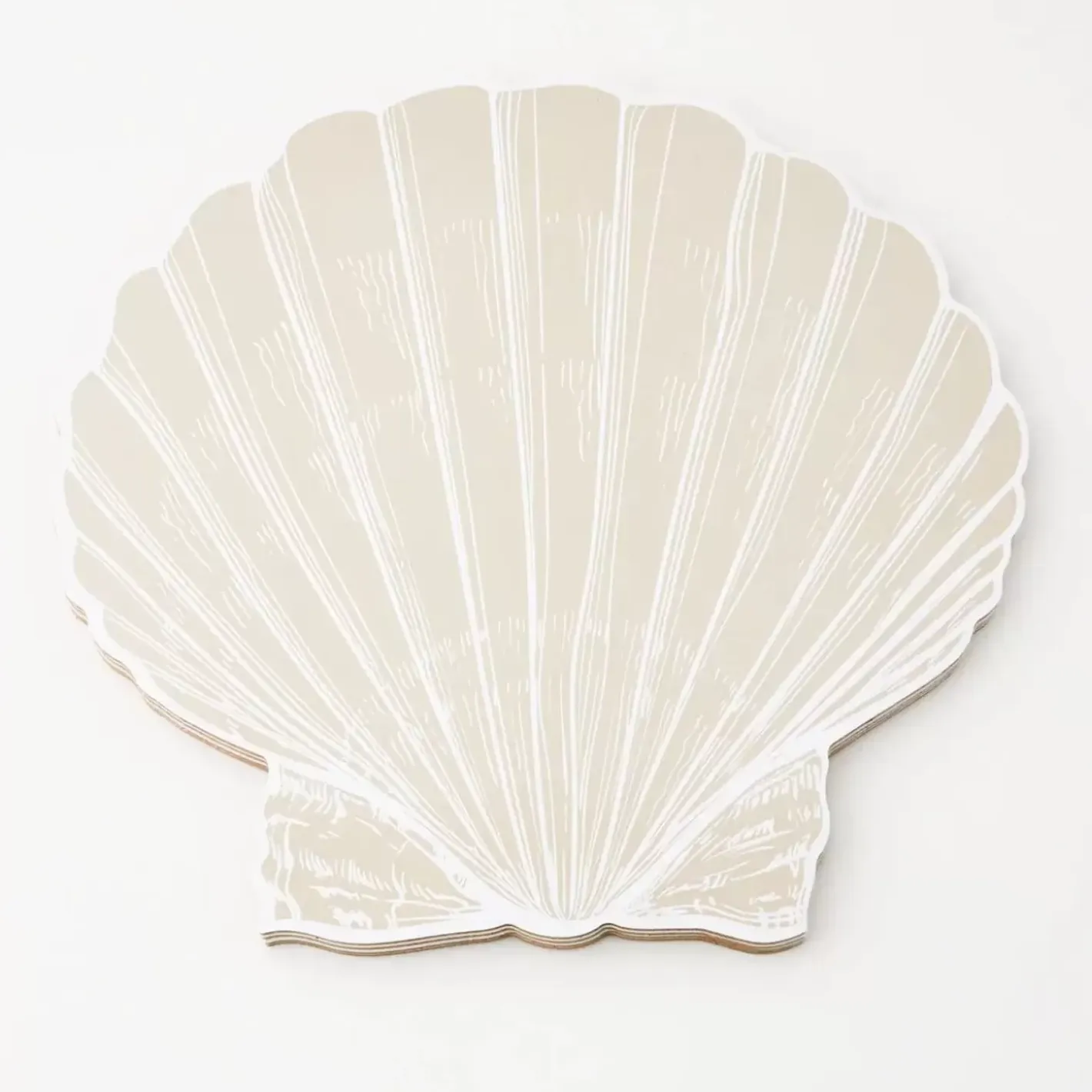 Hot Clam Shell Placemat Set Of 4 Natural Tableware