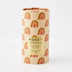Outlet Coconut & Lime Soy Scented Candle Home Fragrance