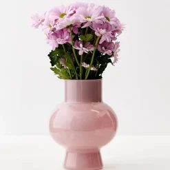 Discount Coloured Glass Vase Pink Vases