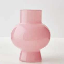 Discount Coloured Glass Vase Pink Vases