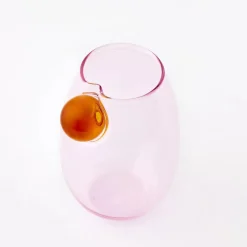Discount Droplet Glass Tumbler Set Pink Drinkware