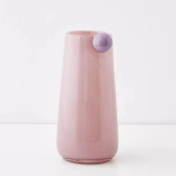 New Droplet Large Coloured Glass Vase Pink Vases