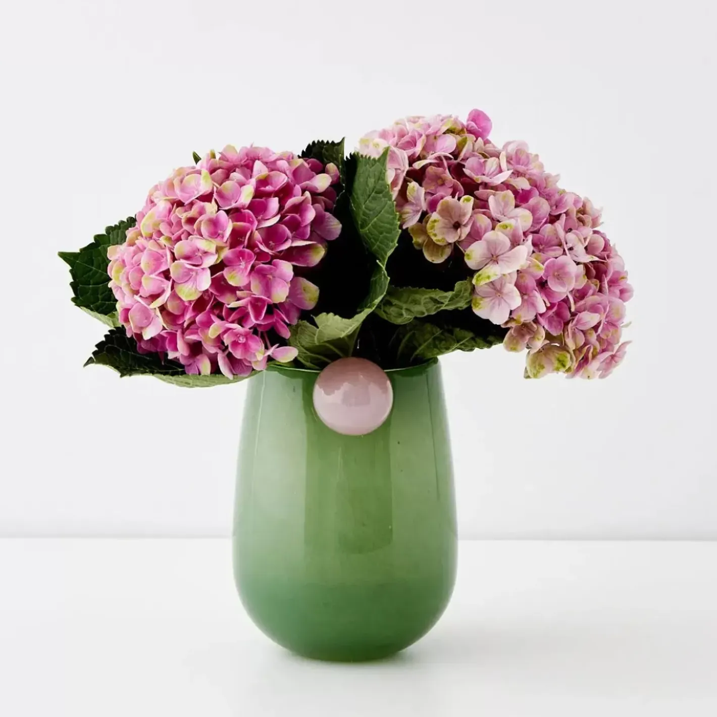 Outlet Droplet Medium Coloured Glass Vase Teal Vases