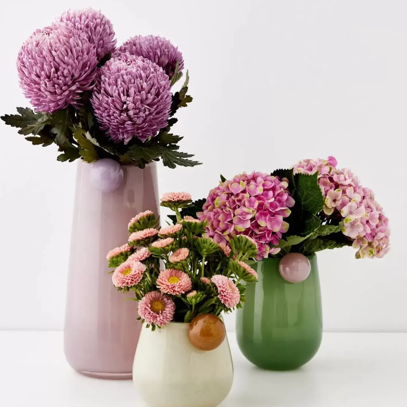 Outlet Droplet Medium Coloured Glass Vase Teal Vases