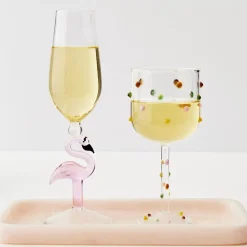Outlet Flamingo Stem Champagne Glass Wine Glasses