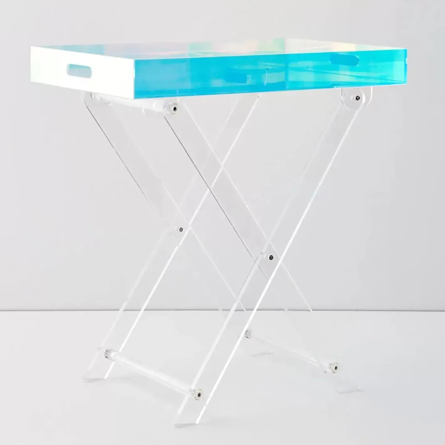 New Iridescent Console Tray Side Table Furniture
