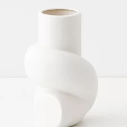 New Knot Ceramic Vase White Vases