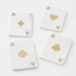 New Lady Luck Marble Coaster Set Tableware