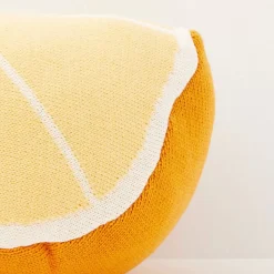 Clearance Lemon Yellow Cotton Cushion Cushions & Throws