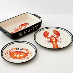 Outlet Lobster Ceramic Plate Tableware