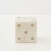Discount Marble Dice Sculpture White Decorative Objects & Trays