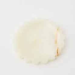 Discount Marble Scallop Decorative Tray Beige Decorative Objects & Trays