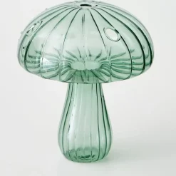 Hot Mushroom Coloured Glass Vase Cyan Vases