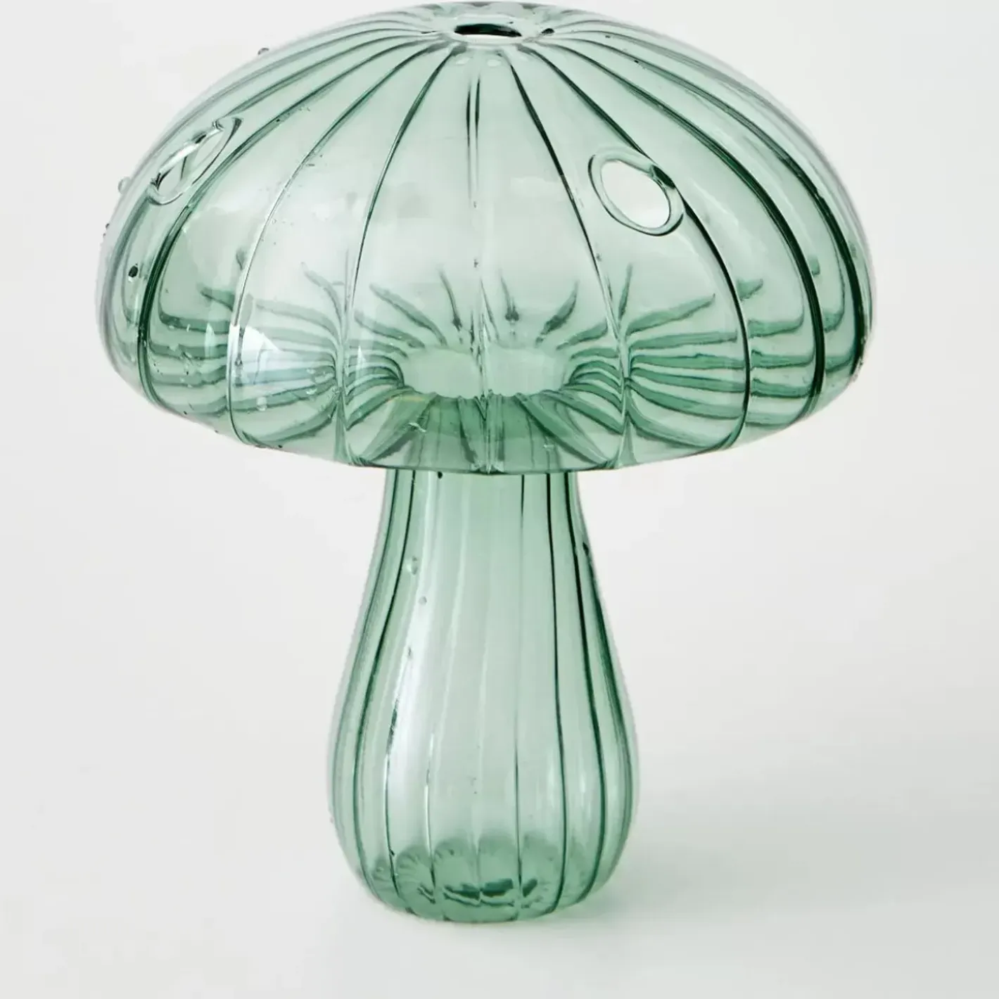Hot Mushroom Coloured Glass Vase Cyan Vases