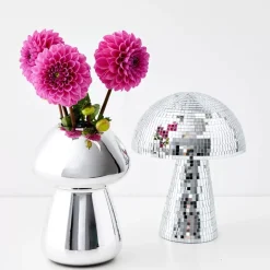 New Mushroom Glass Vase Silver Vases
