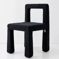 Online Nordic Accent Chair Boucle Black Furniture