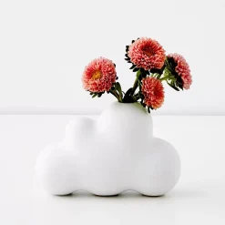 On Cloud Nine Ceramic Vase White Vases