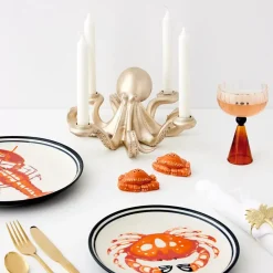 Online Otto Octopus Resin Candle Holder Gold Candle Holders