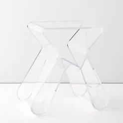 Paperclip Acrylic Side Table Clear Furniture