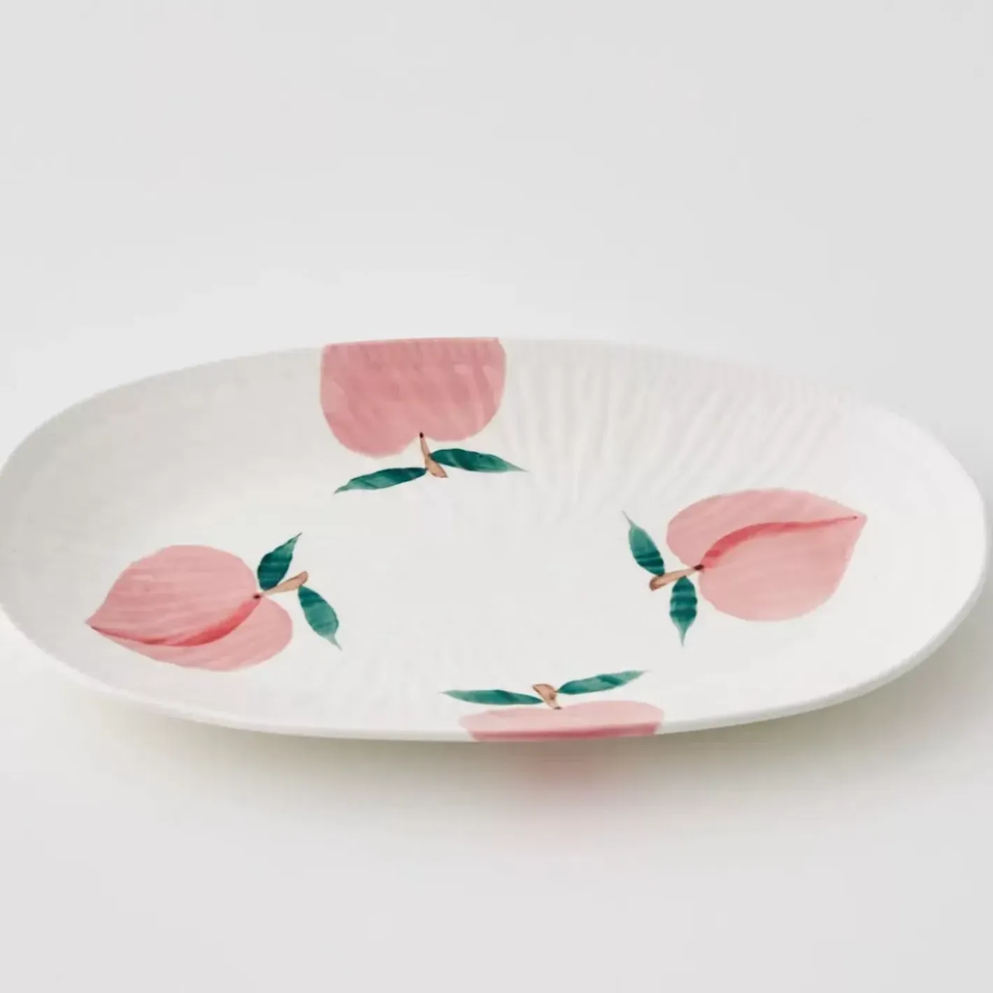 Peachy Keen Ceramic Serving Platter Serveware