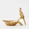 Sale Penny The Parrot Resin Decorative Tray Gold Decorative Objects & Trays
