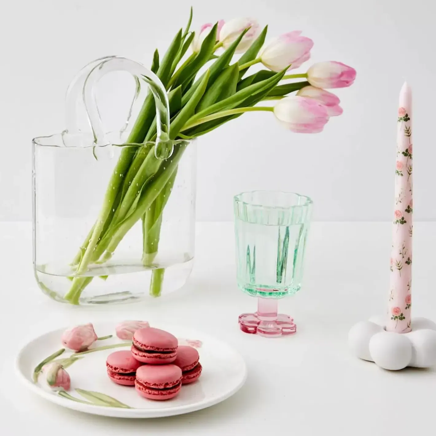 Sale Posie Ribbed Wine Glass Green Wine Glasses