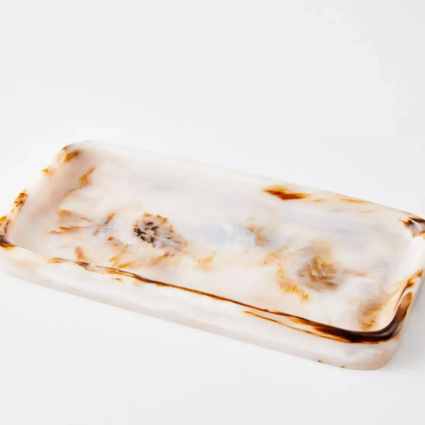 New Resin Decorative Tray Tortoiseshell Decorative Objects & Trays