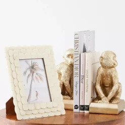 Clearance Scalloped Bone Photo Frame Ivory Decorative Objects & Trays