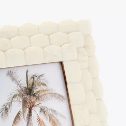 Clearance Scalloped Bone Photo Frame Ivory Decorative Objects & Trays