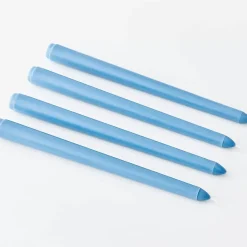 Sale Solid Blue Taper Candle Set Candles