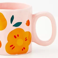Springtime Ceramic Mug Pink Mugs & Teacups